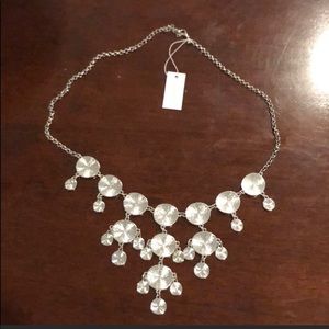 Bancroft silver disk necklace - NWT